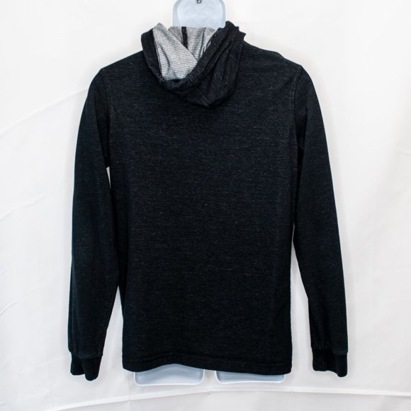 Ezekiel Dooley Pullover Mens Small S Black Hooded Long Sleeve Shirt Casual Z04X - Picture 5 of 7